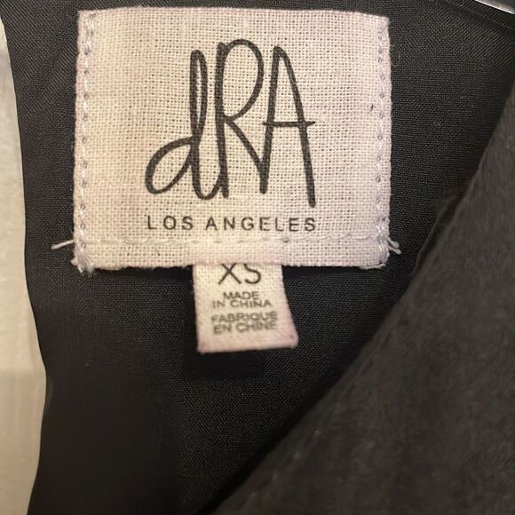 Anthropologie dRA Los Angeles Black Pleated Ruffle Mini Dress - Picture 4 of 9